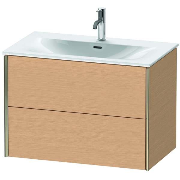 Xviu Wall-Mounted Vanity Unit Brushed Oak, Duravit, Mfr#: XV41340B112